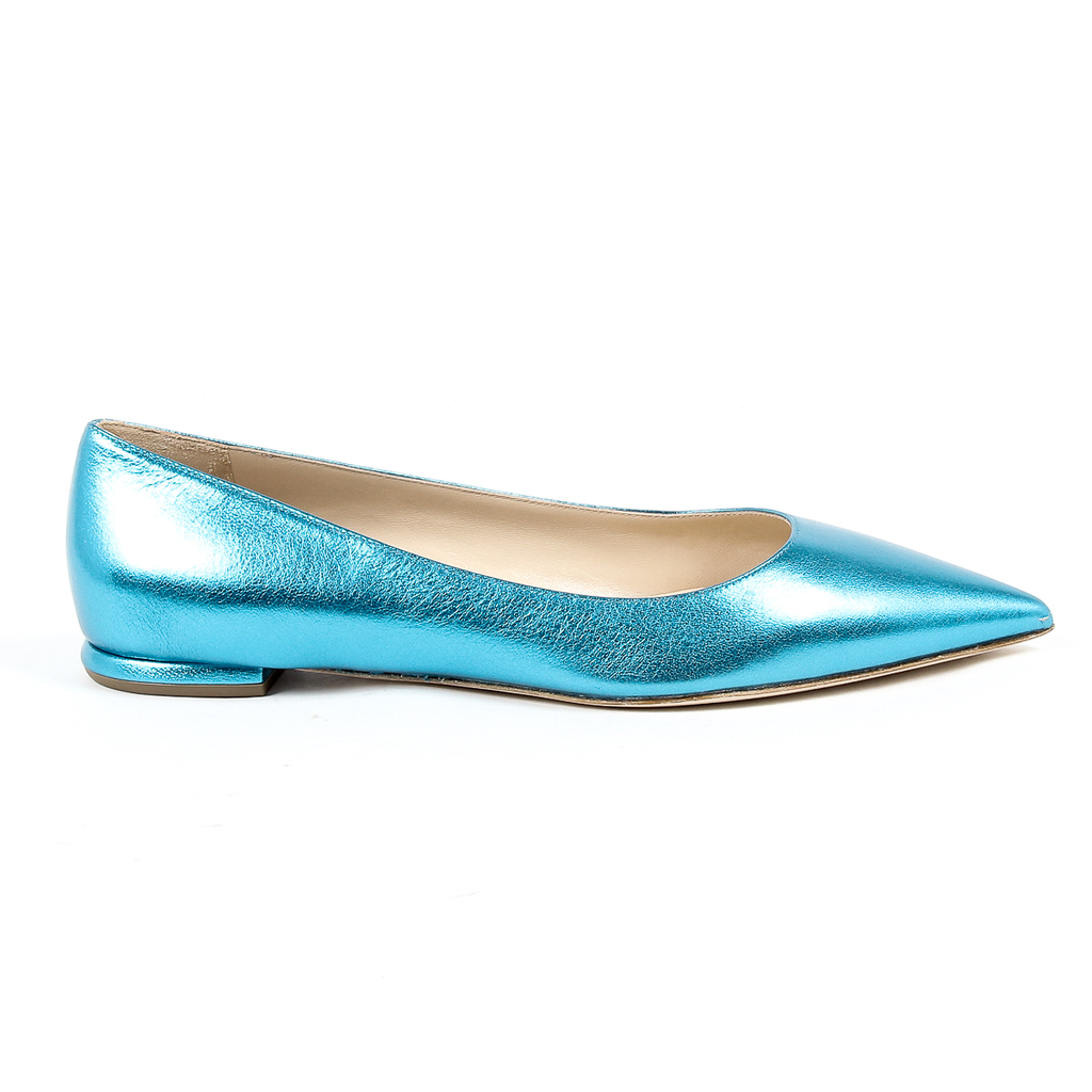 Andrew Charles Womens Ballerina Light Blue SONIA