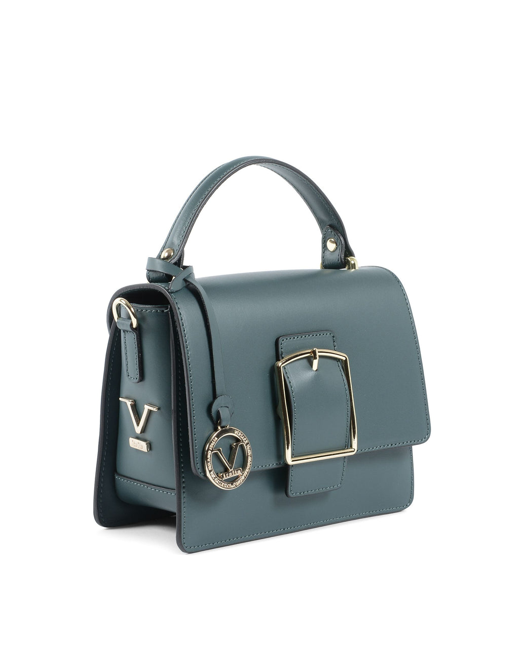 Bolso de mano para mujer V Italia Petrol V505 52 RUGA PETROLIO