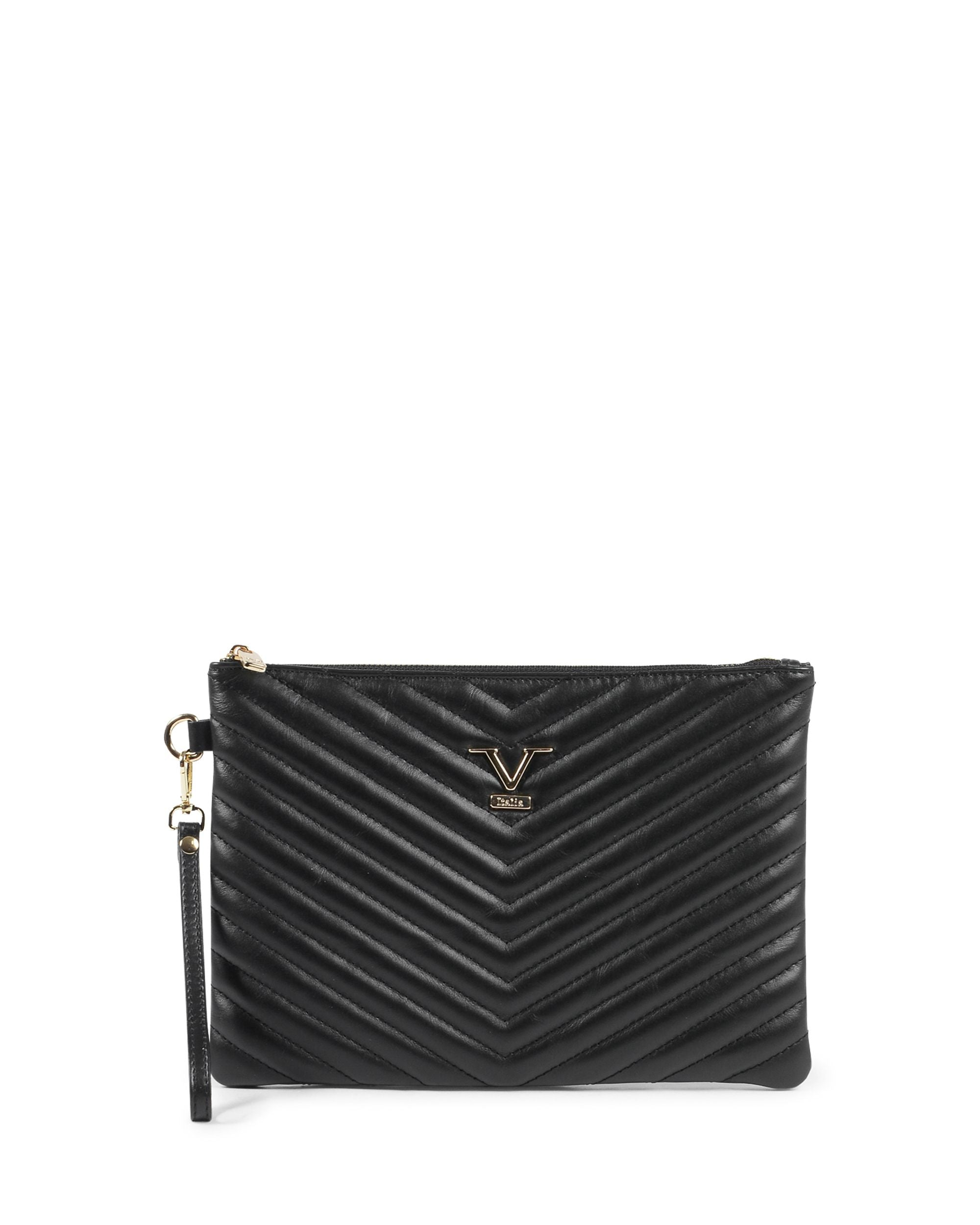 Bolso de mano para mujer V Italia negro V613 52 SAUVAGE NERO