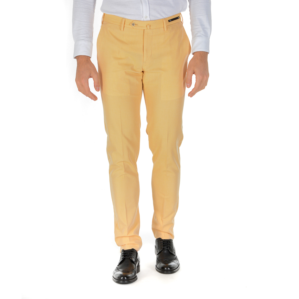 PT01 Pantalones de hombre amarillos BUSINESS