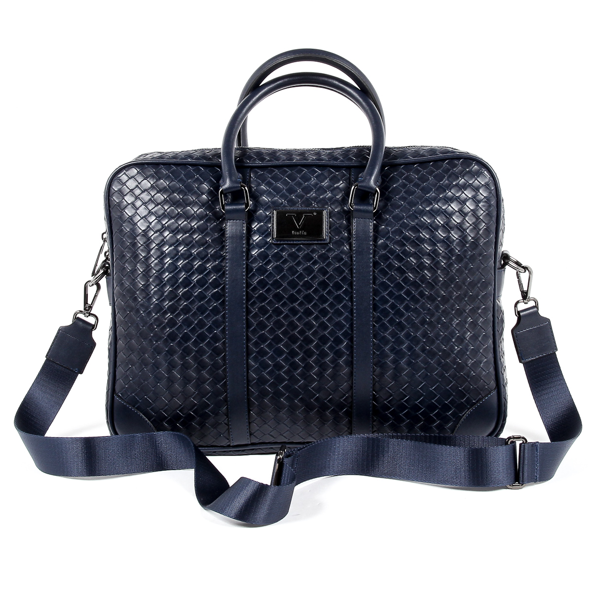 Bolso de mano para hombre V 1969 Italia azul EVAN