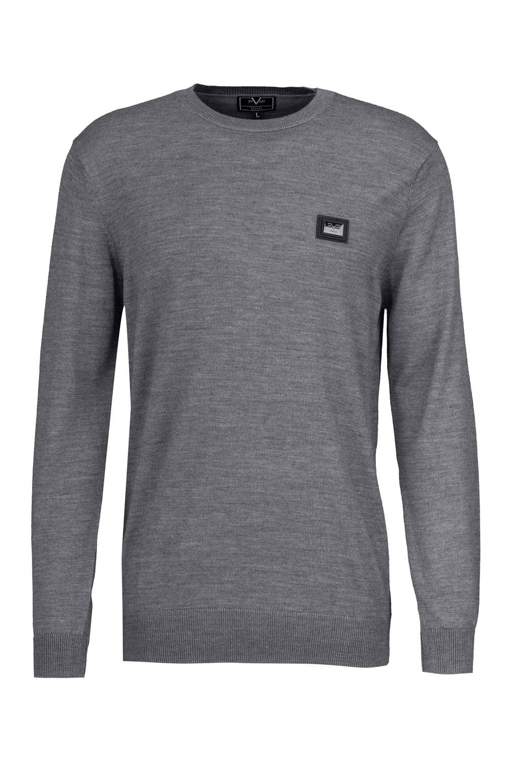 Suéter italiano para hombre 19V69 Gris MATTHIAS GREY