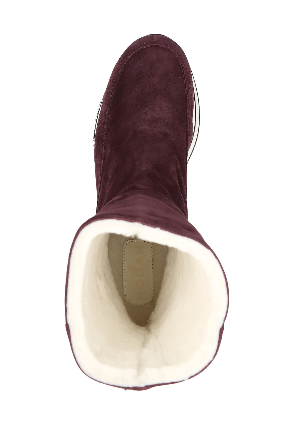 Bota alta Hogan para mujer, color burdeos, HXW2410O720CCR0L812