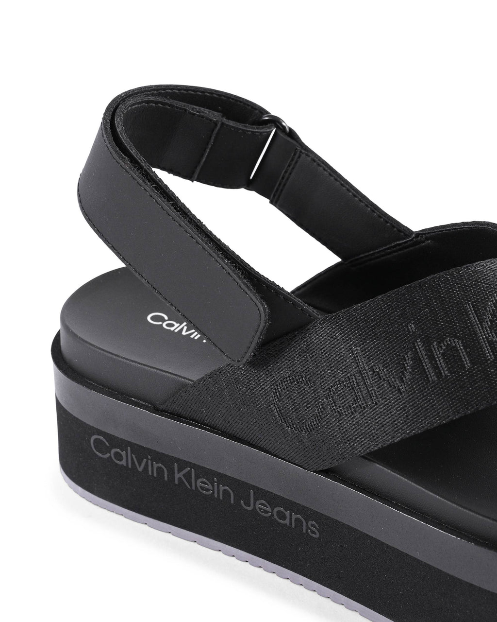 Sandalias Calvin Klein para mujer negras YW0YW013620GT