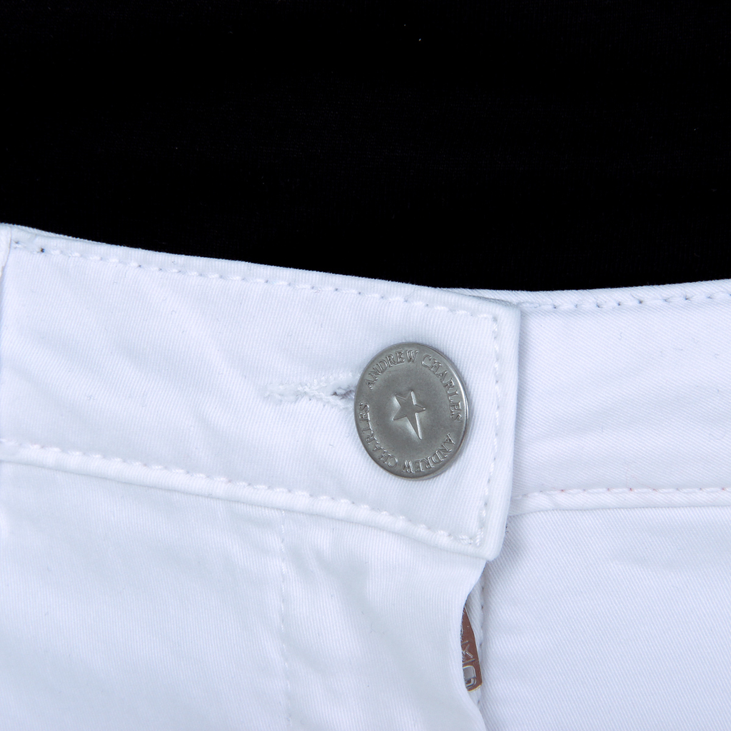 Pantalones cortos Andrew Charles para mujer, color blanco, SAFIA