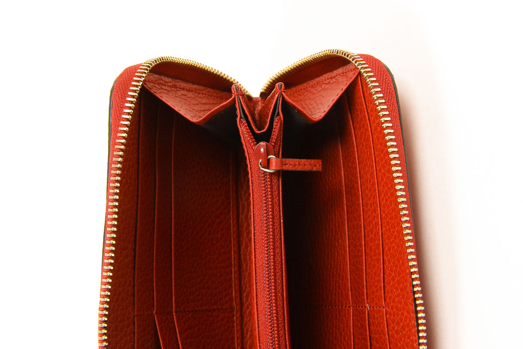 Monedero con cremallera y logotipo GG de Gucci para mujer