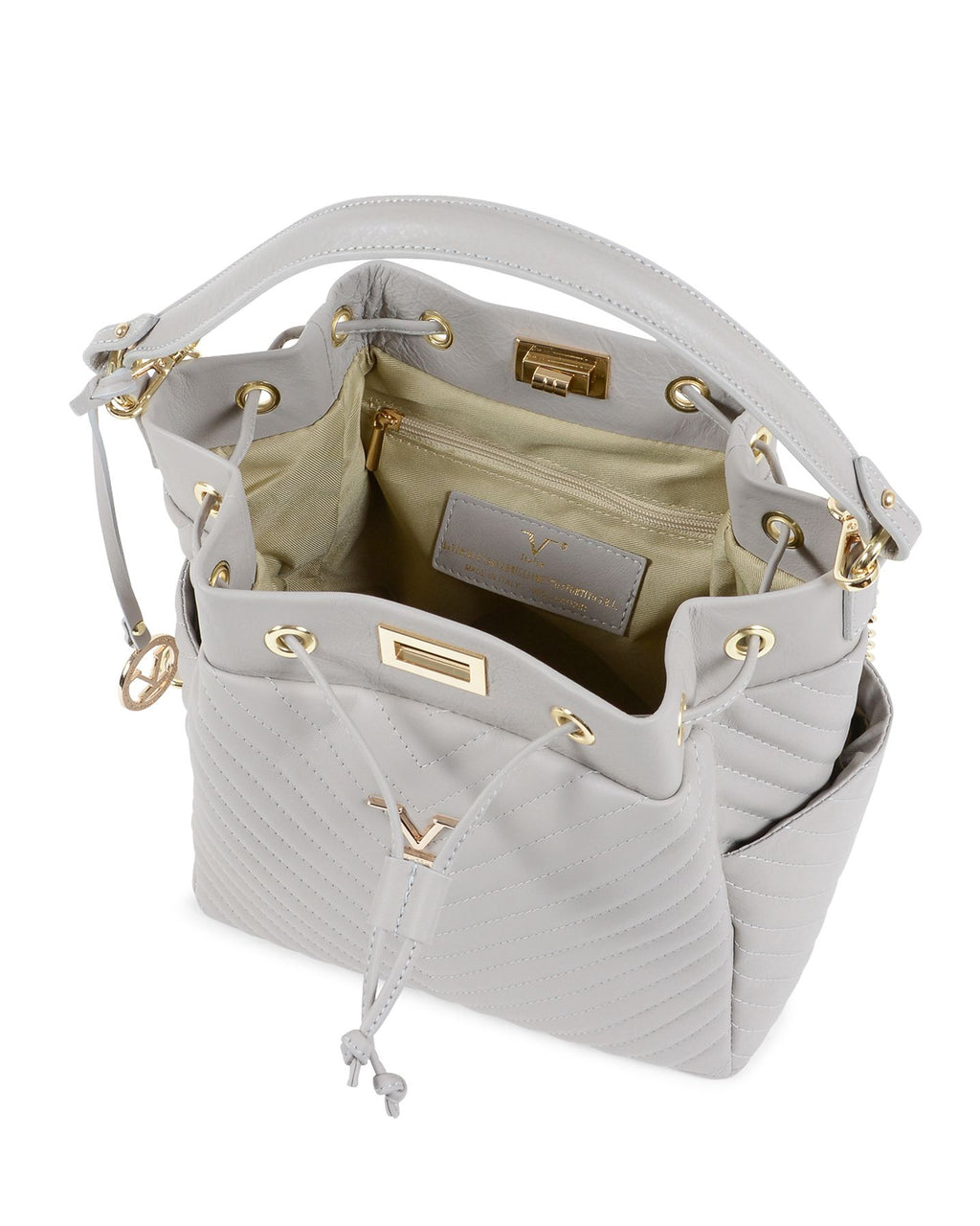 Bolso satchel para mujer V Italia gris BH10272 52 SAUVAGE GRIGIO