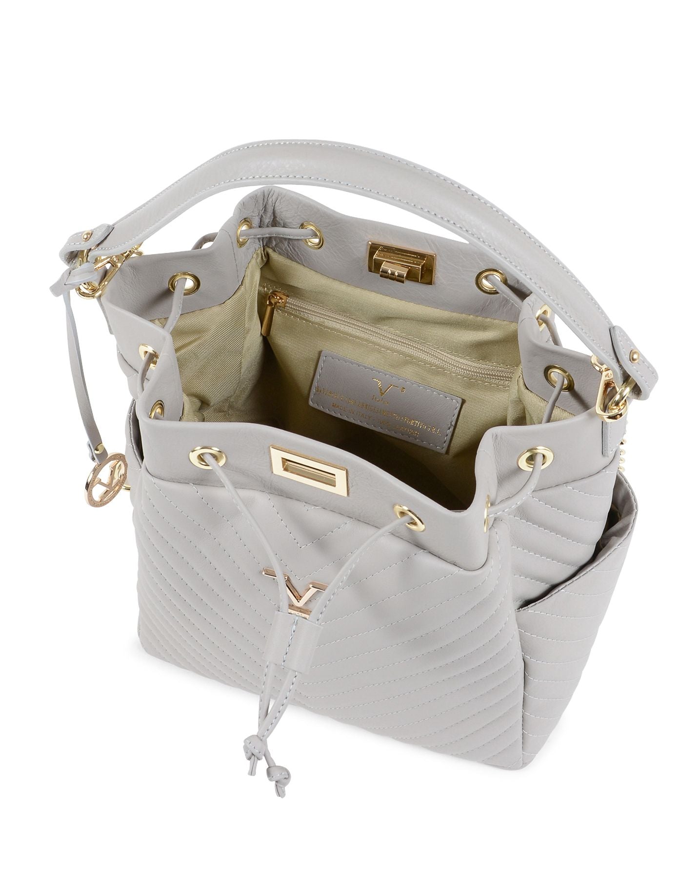 Bolso satchel para mujer V Italia gris BH10272 52 SAUVAGE GRIGIO