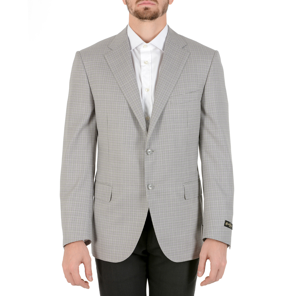 Corneliani Mens Jacket Long Sleeves Light Grey