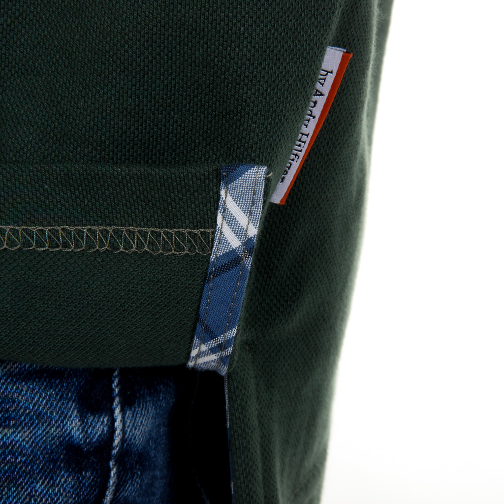 Polo Andrew Charles para hombre de manga corta verde SEMELO