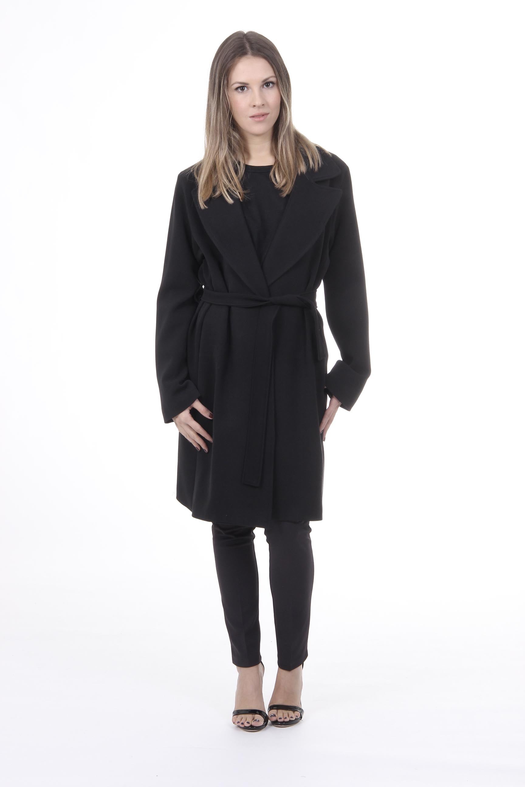Abrigo Mujer V 1969 Italia CAPPOTTO VESTAGLIA TESS. SUPERDUQUE NERÓN