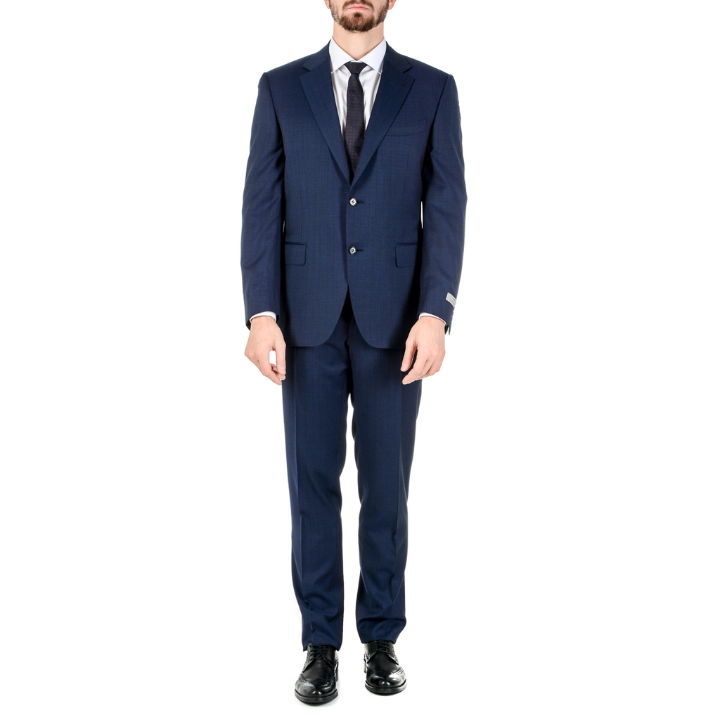 Canali Mens Suit Long Sleeves Blue