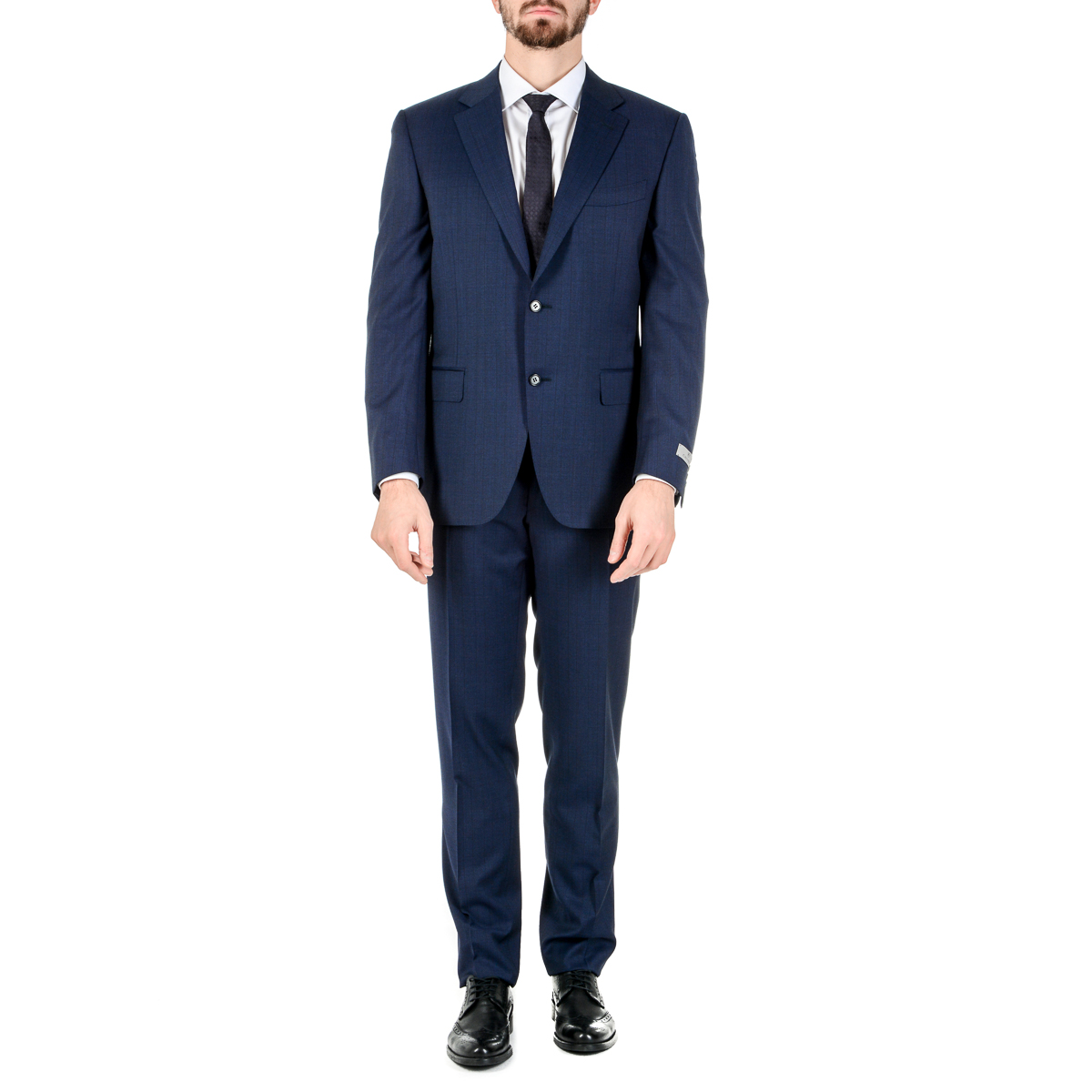 Canali Mens Suit Long Sleeves Blue