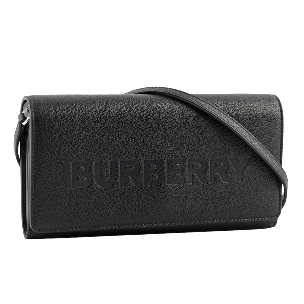 Bolso bandolera de piel Henley de Burberry, color negro