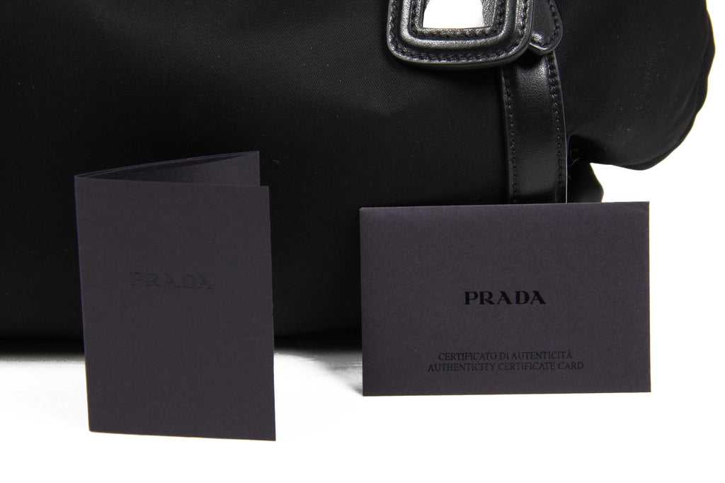 Prada Shopping Tote BR5116 Tessuto Soft Calf Nero