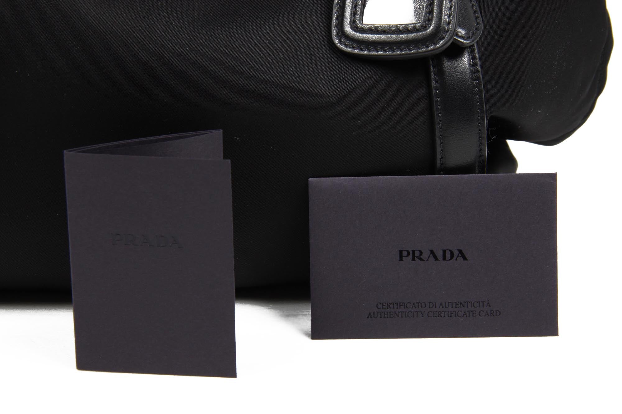 Prada Shopping Tote BR5116 Tessuto Soft Calf Nero