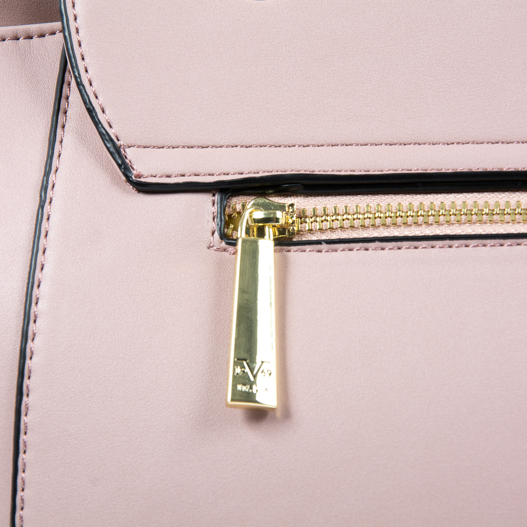 Bolso de mano para mujer V 1969 Italia Rosa 0052 MORADO CLARO