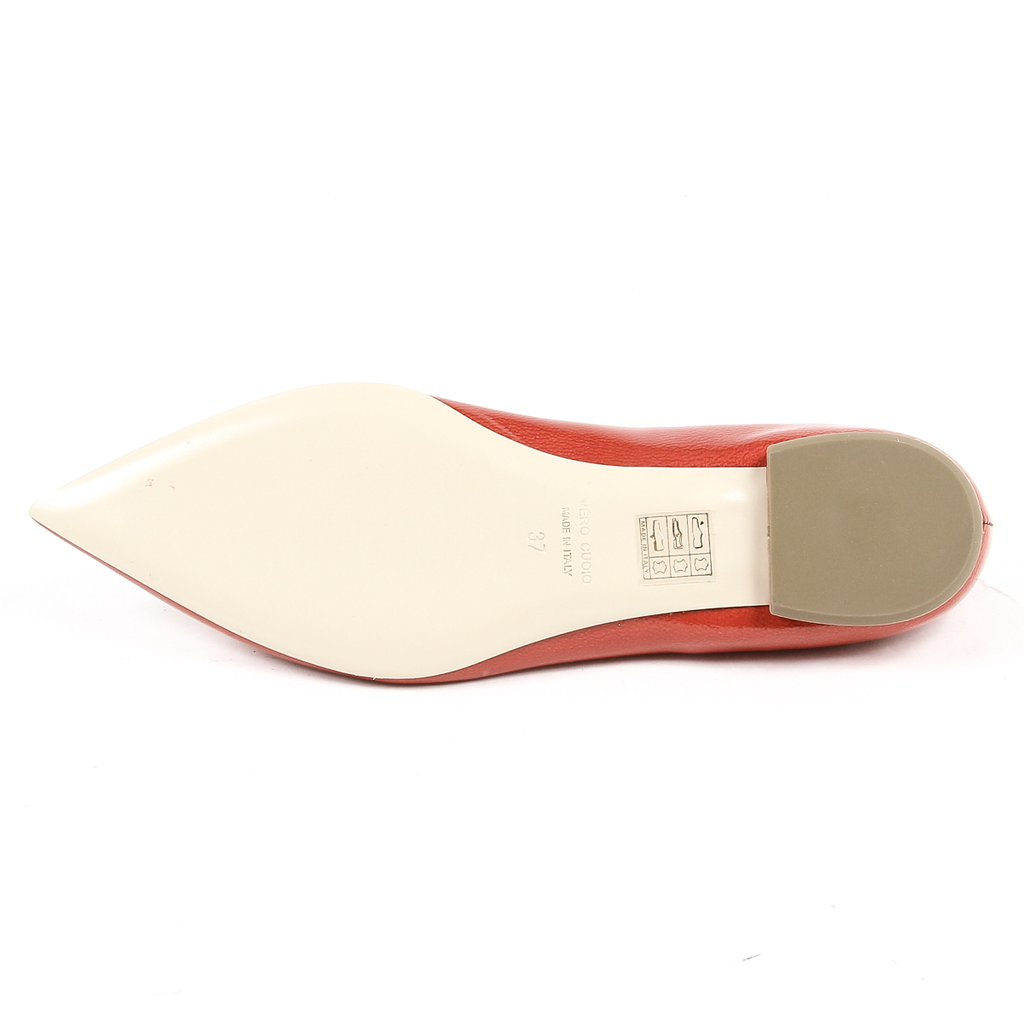 V 1969 Italia Womens Ballerina Red CHIARA