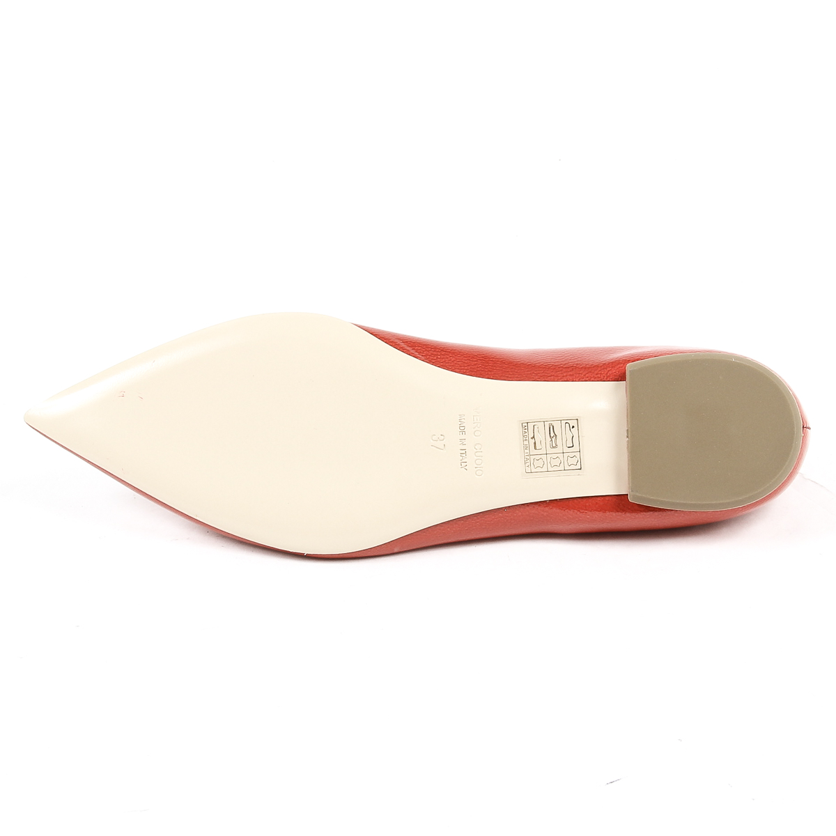 V 1969 Italia Womens Ballerina Red CHIARA