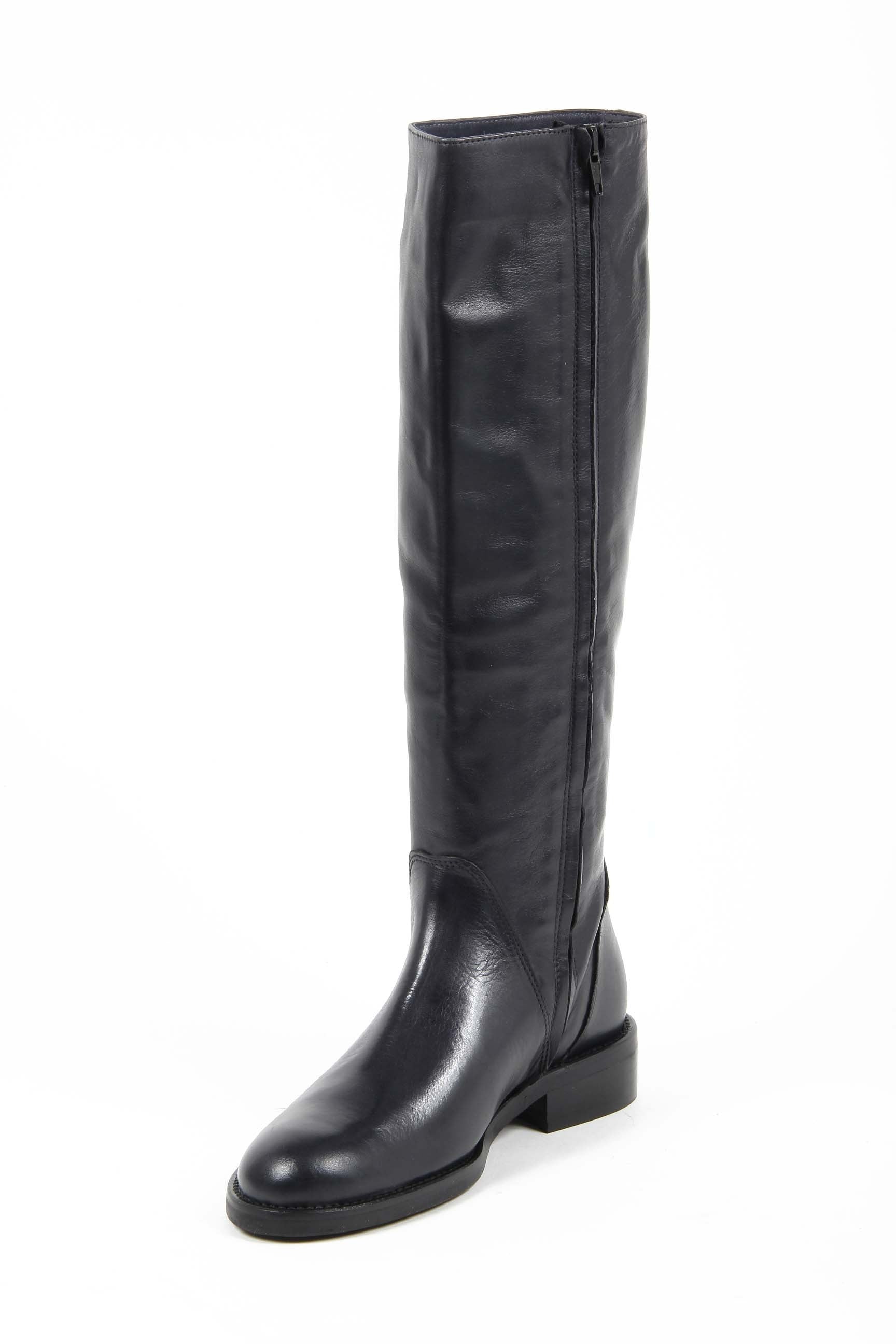 V 1969 Italia Bota alta para mujer S08 VITELLO BLU