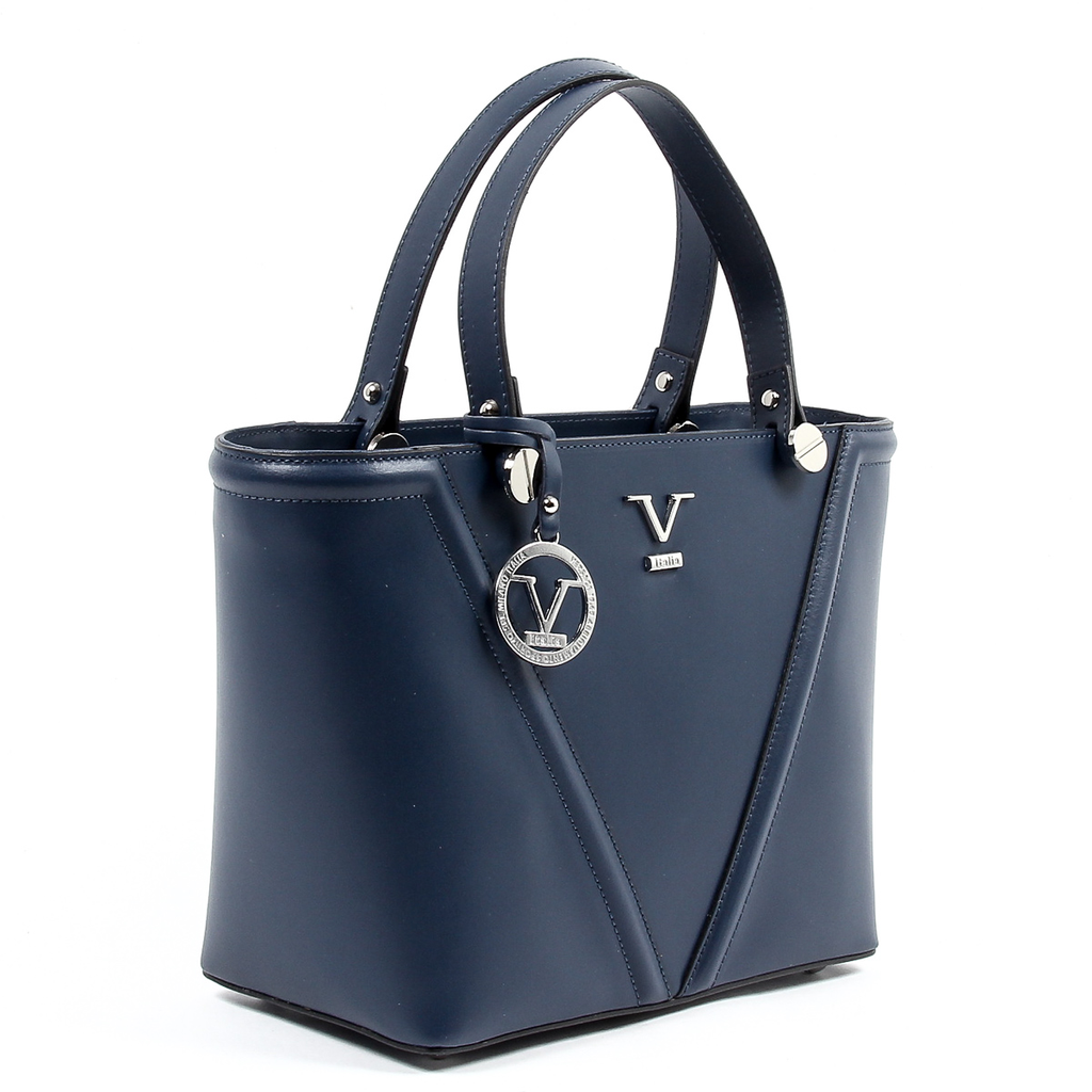 Bolso de mano para mujer V 1969 Italia V008-S RUGA BLU