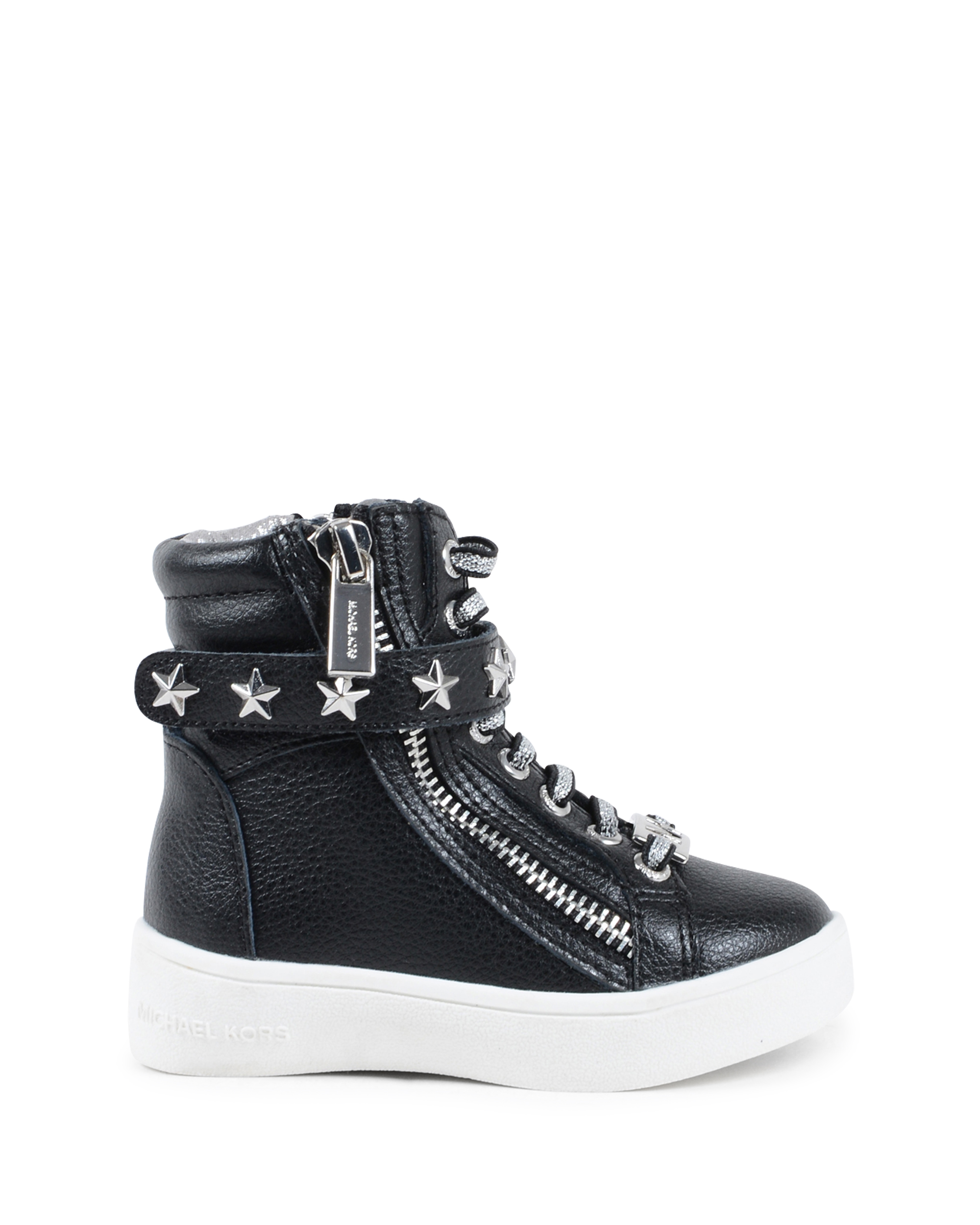 Michael Kors Zapatillas altas para niña negras ZIA IVY CADETT BLACK