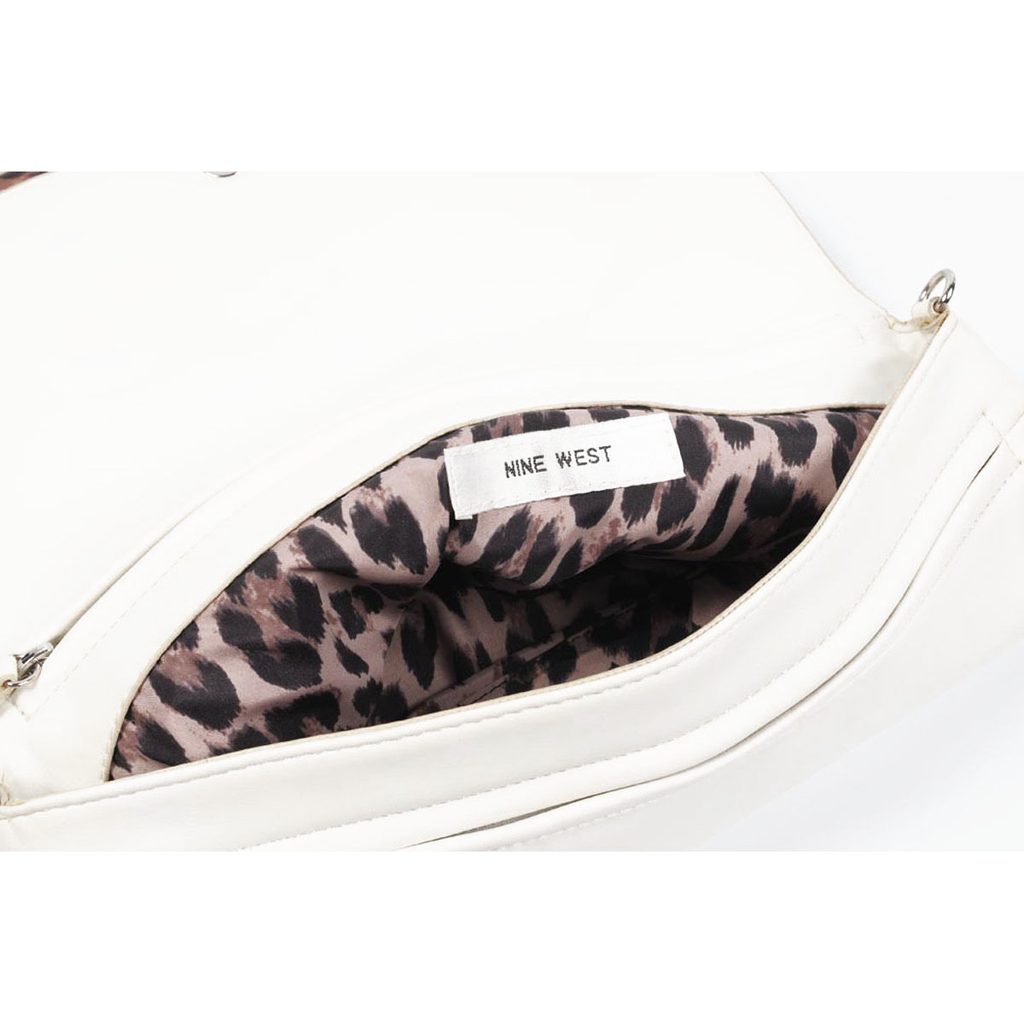 Bolso de mano para mujer Nine West 167020 BLANCO PLATA
