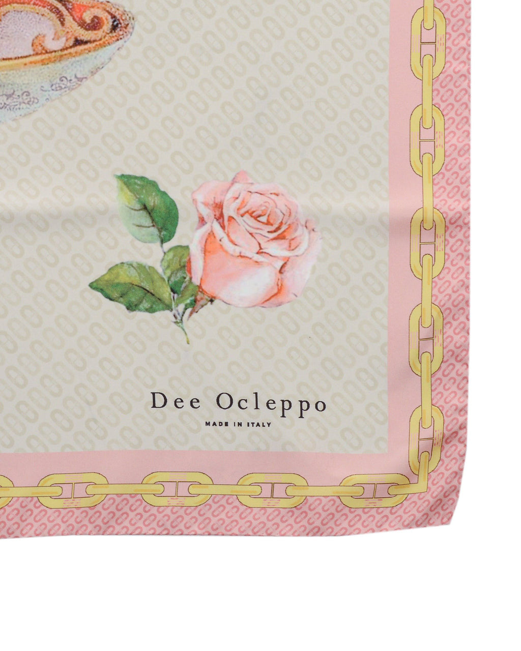 Pañuelo de seda con forma de taza de té