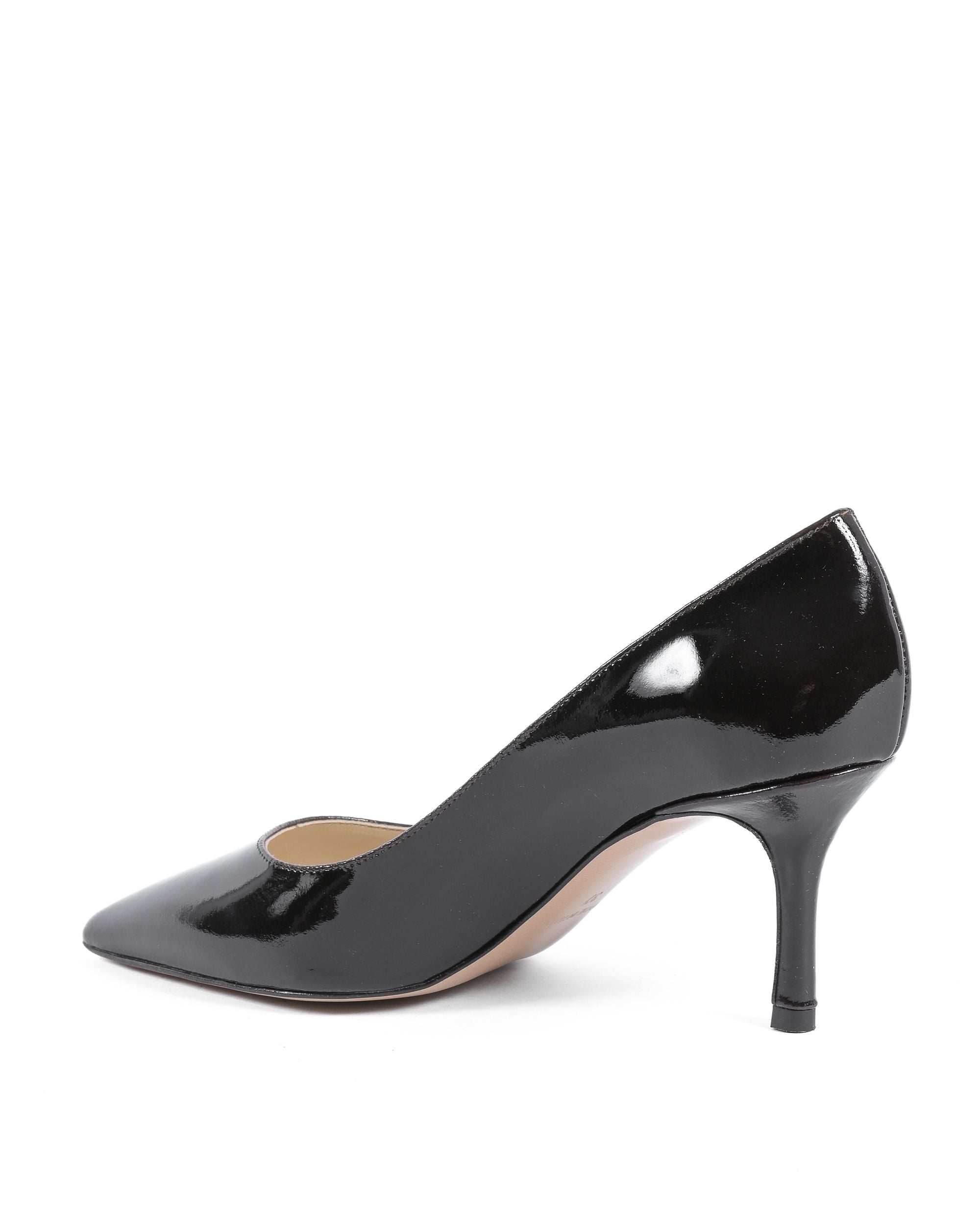 19V69 Italia Zapatos de salón para mujer Marrón oscuro INES65 CHAROL CHOCOLATE NEGRO