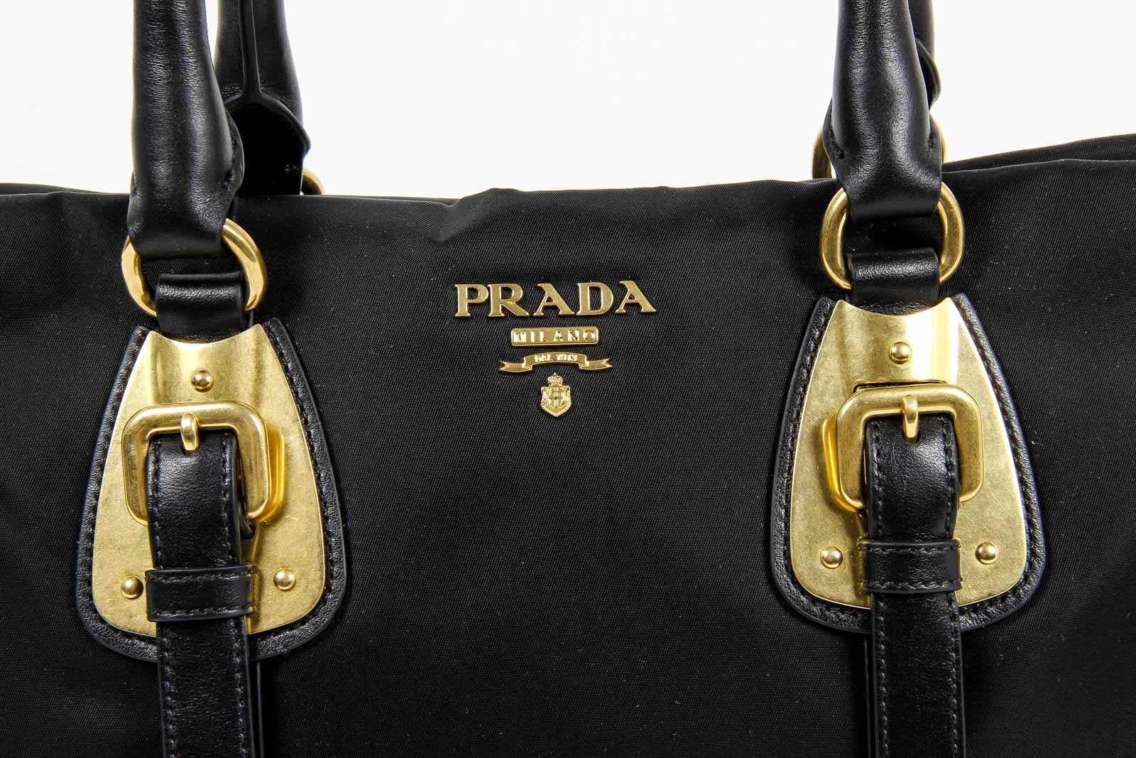 Bolso de mano convertible Prada para mujer BN1903 Tessuto de nailon con asa superior