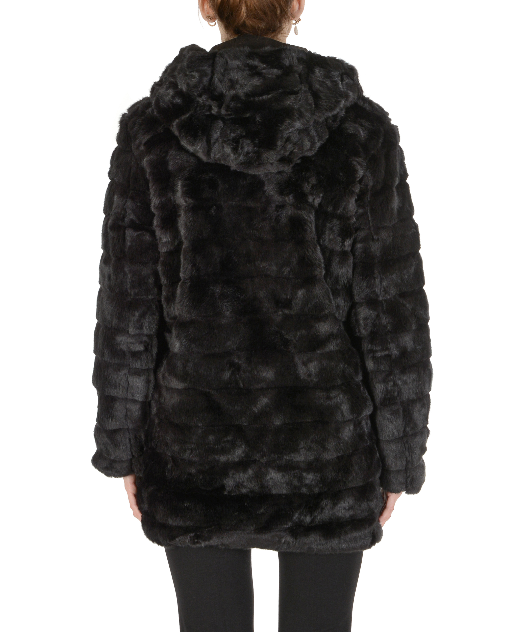 19V69 Italia Abrigo de mujer Negro SORA BLACK