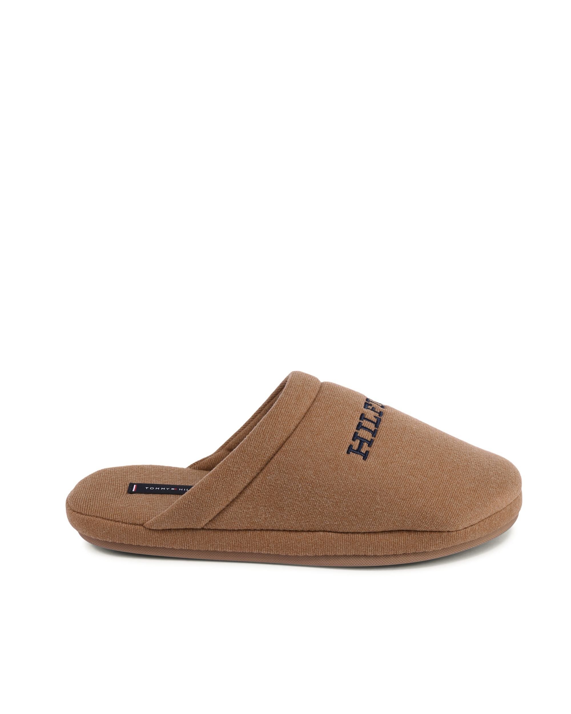 Pantuflas Tommy Hilfiger para hombre, color marrón, FM0FM04767GWJ