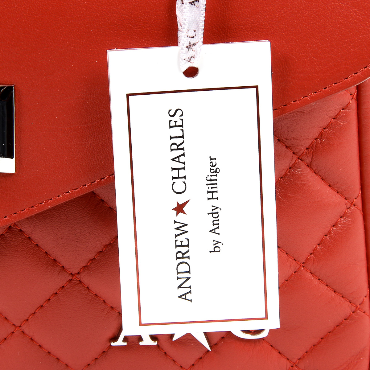 Andrew Charles Womens Handbag Red AZALEA