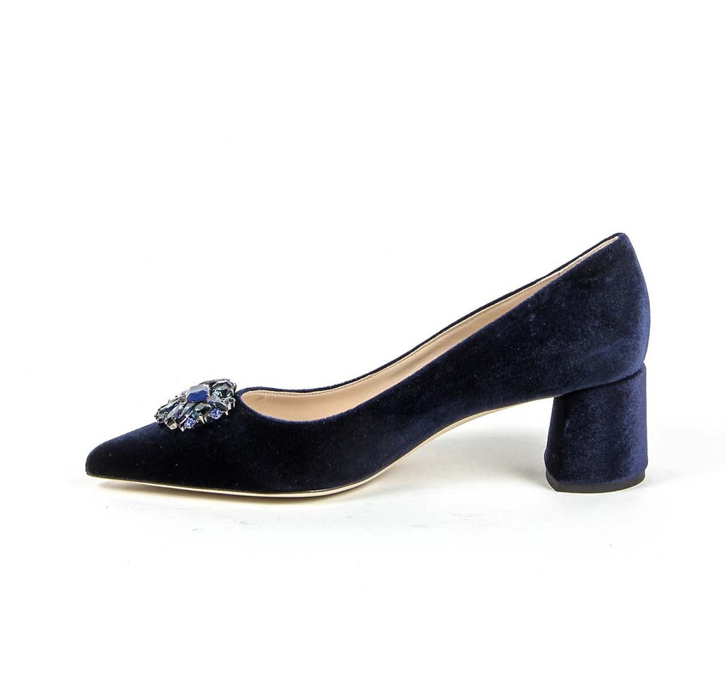 Zapatos de salón para mujer V 1969 Italia 3109244 VELLUTO BLU ROYAL