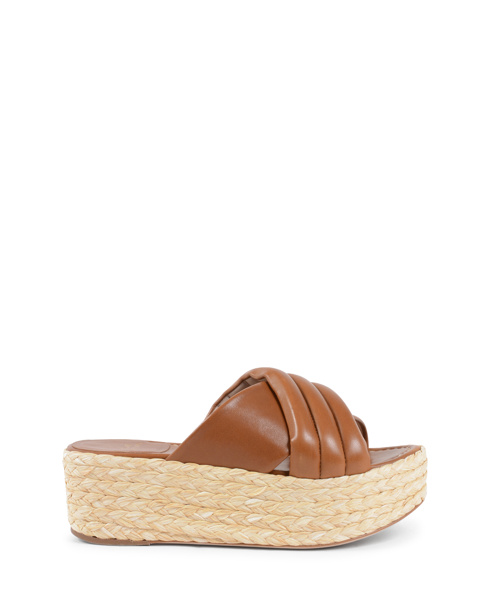 Stuart Weitzman Sandalia de plataforma para mujer color tostado PUFFTOPRAFFIA