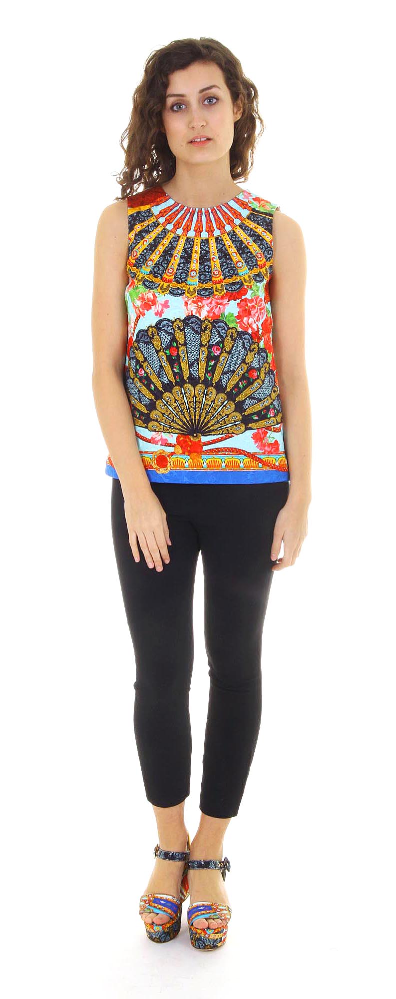 Camiseta sin mangas Dolce & Gabbana para mujer F7M57T FPMQV X0800