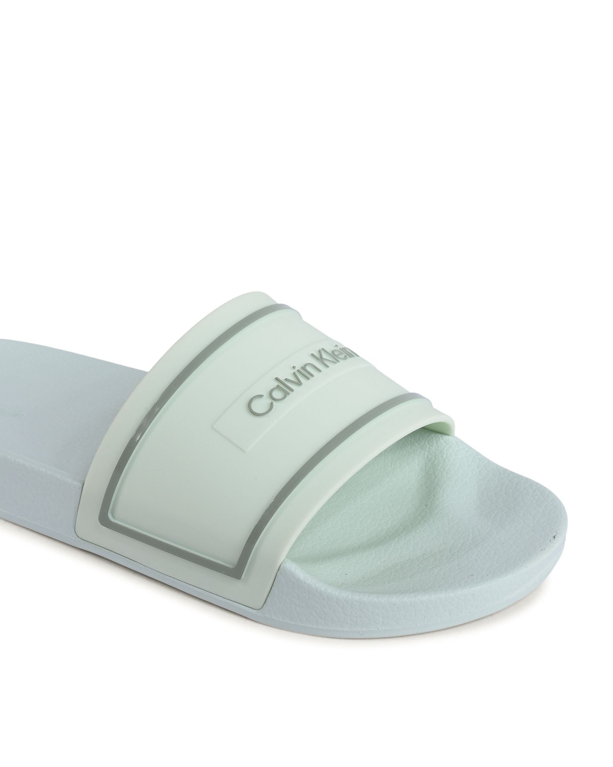 Chanclas Calvin Klein para mujer, color verde, HW0HW01976LIA