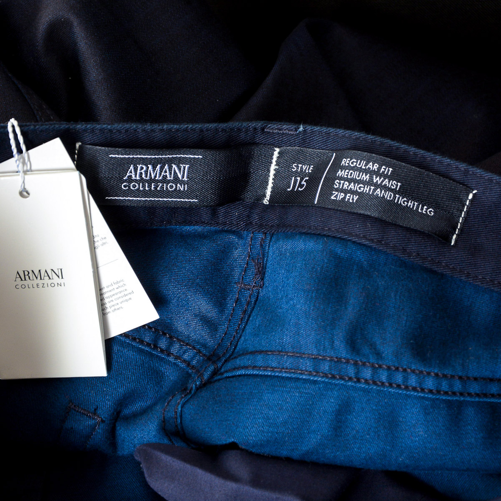 Armani Collezioni Mens Jeans Dark Blue