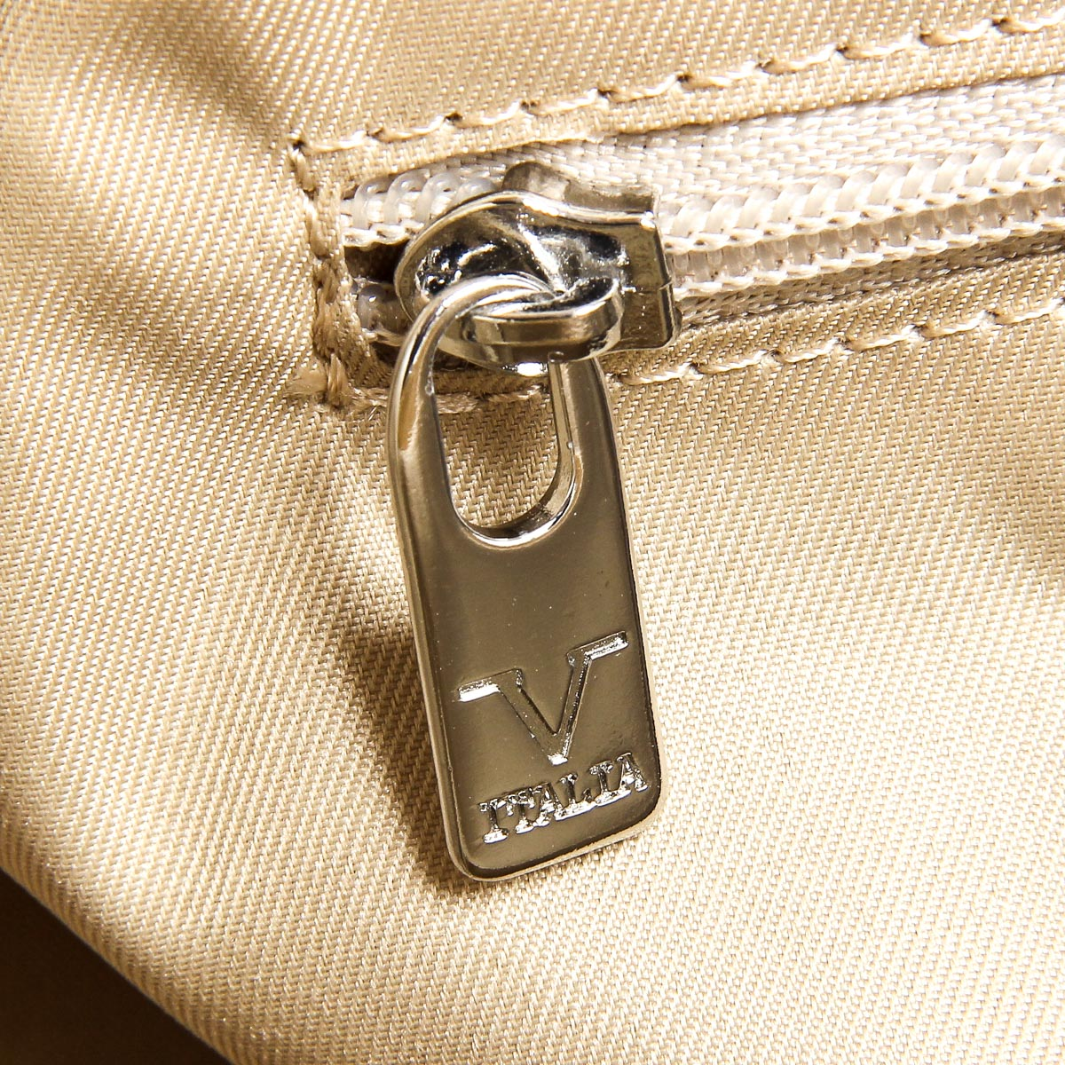 Bolso de mano para mujer V 1969 Italia V006-S SAFFIANO CREMA