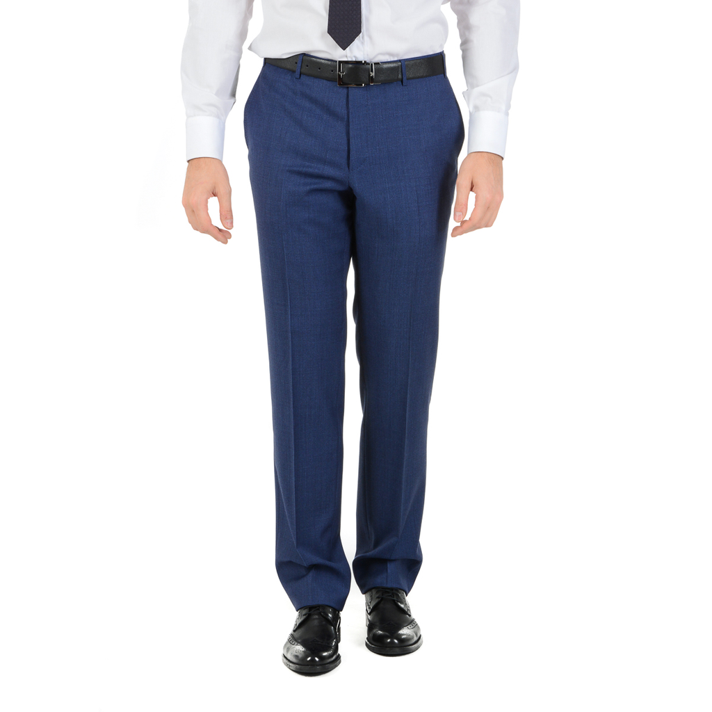 Corneliani Mens Suit Long Sleeves Blue Super 110's