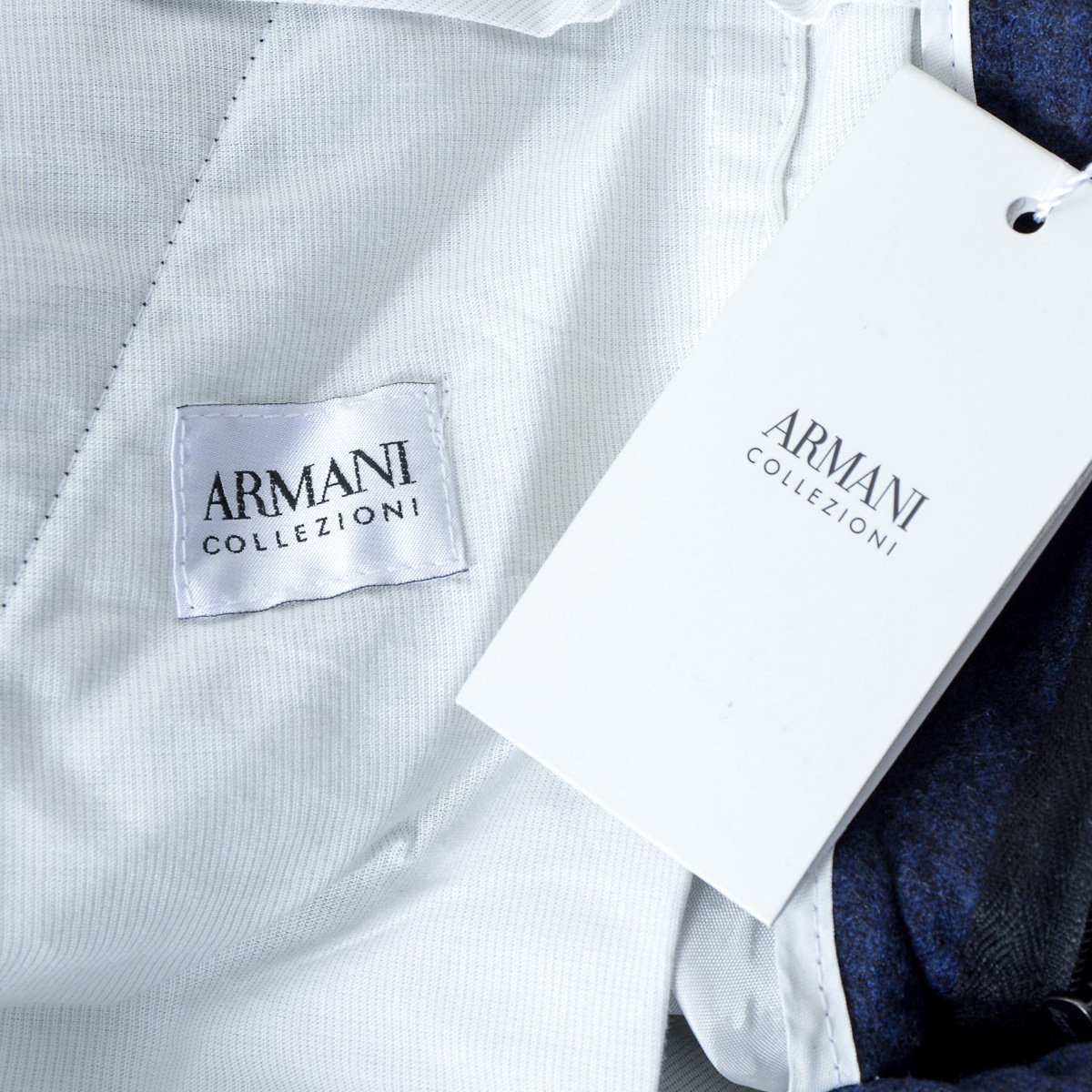 Armani Collezioni Mens Pants Blue
