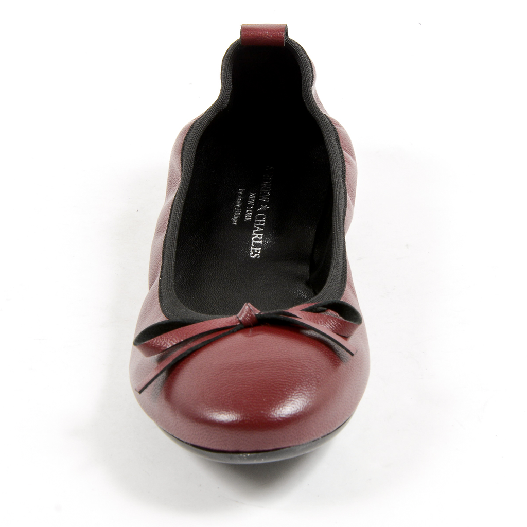 Andrew Charles Womens Soft Ballerina Bordeaux GWEN