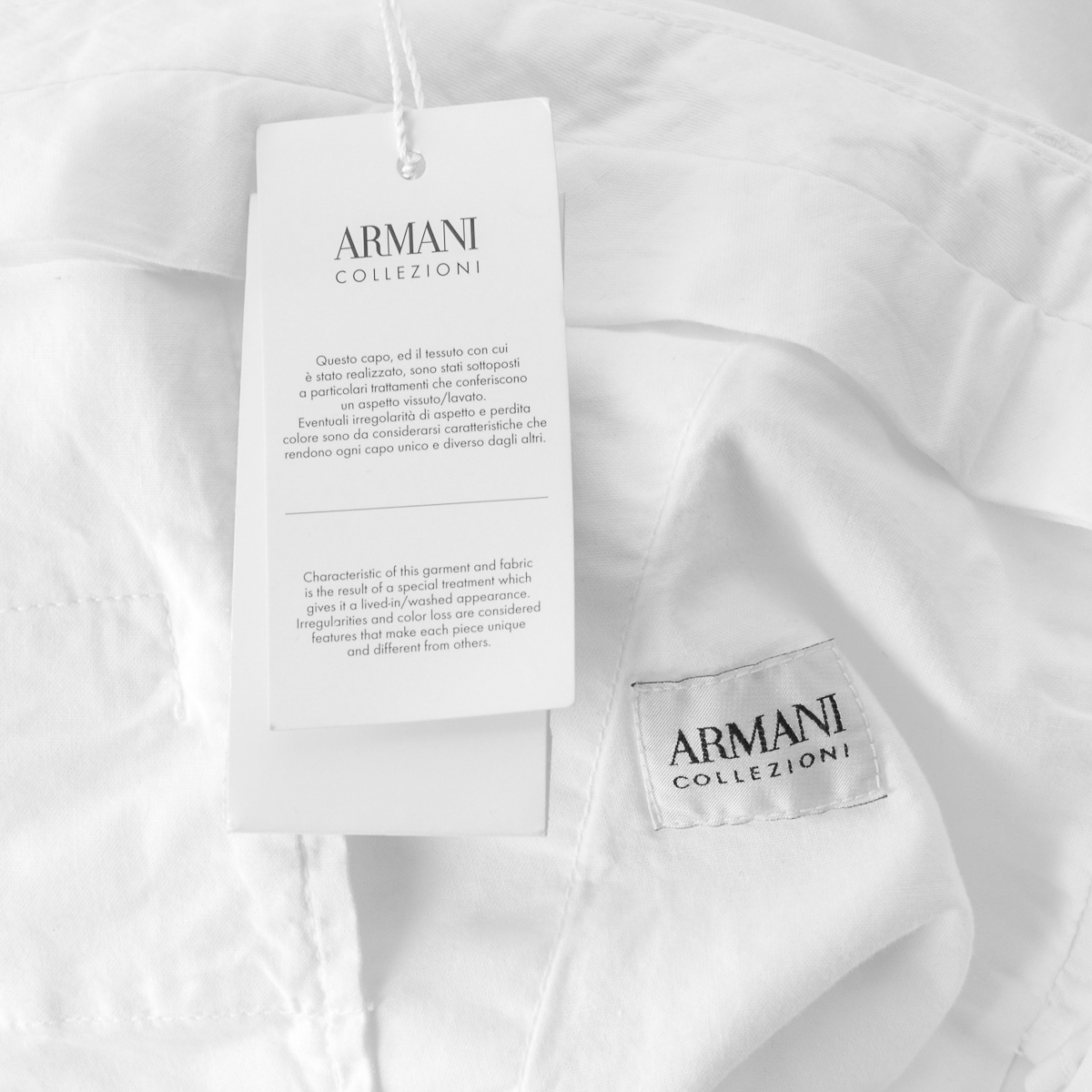 Armani Collezioni Mens Pants White