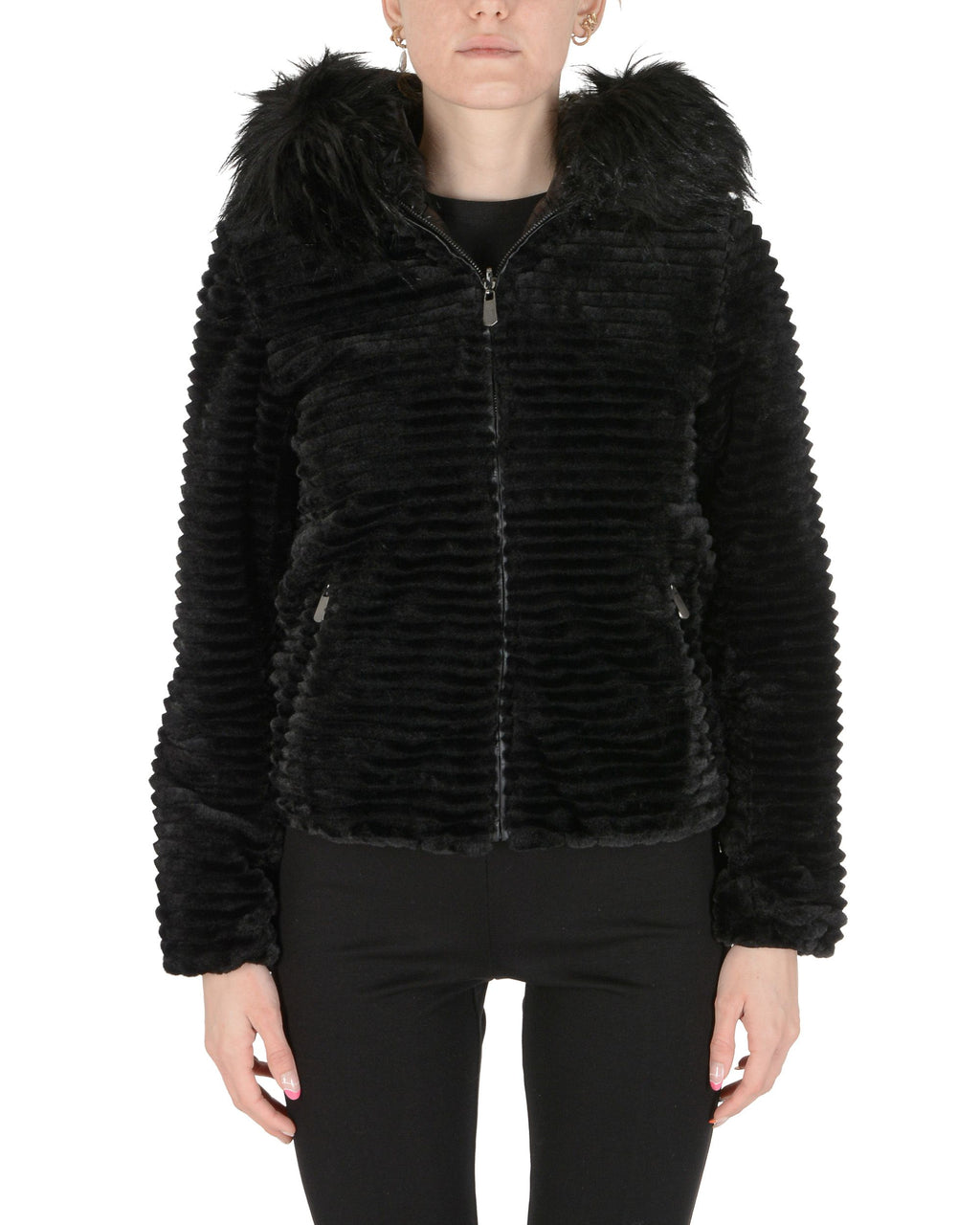 19V69 Italia Chaqueta de mujer negra ARIA BLACK BLACK