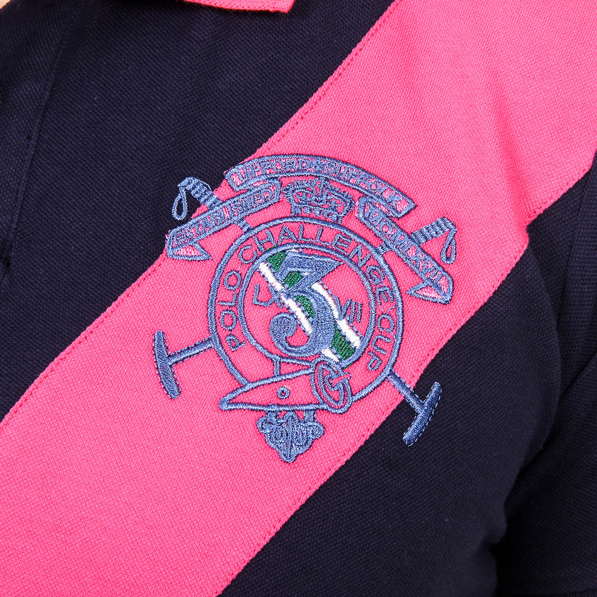 Polo de manga corta para hombre del Ufford & Suffolk Polo Club US003 INDIGO