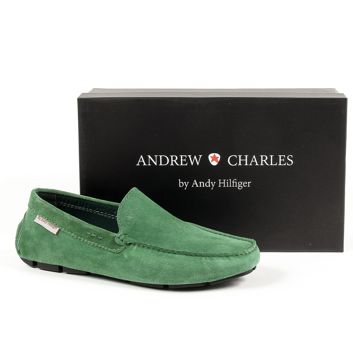 Mocasín Andrew Charles para hombre verde TRON