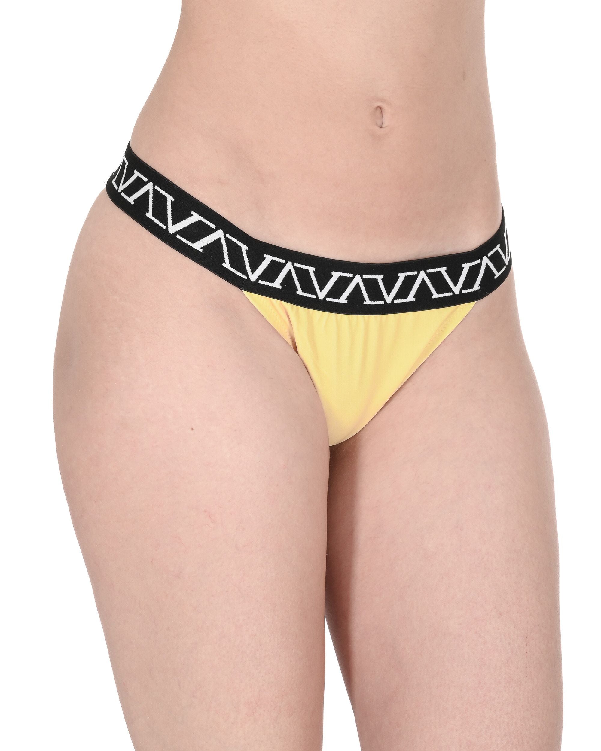 19V69 Italia Womens Swimwear Elastic Tape Bottom VSC1WBT05 POPCORN