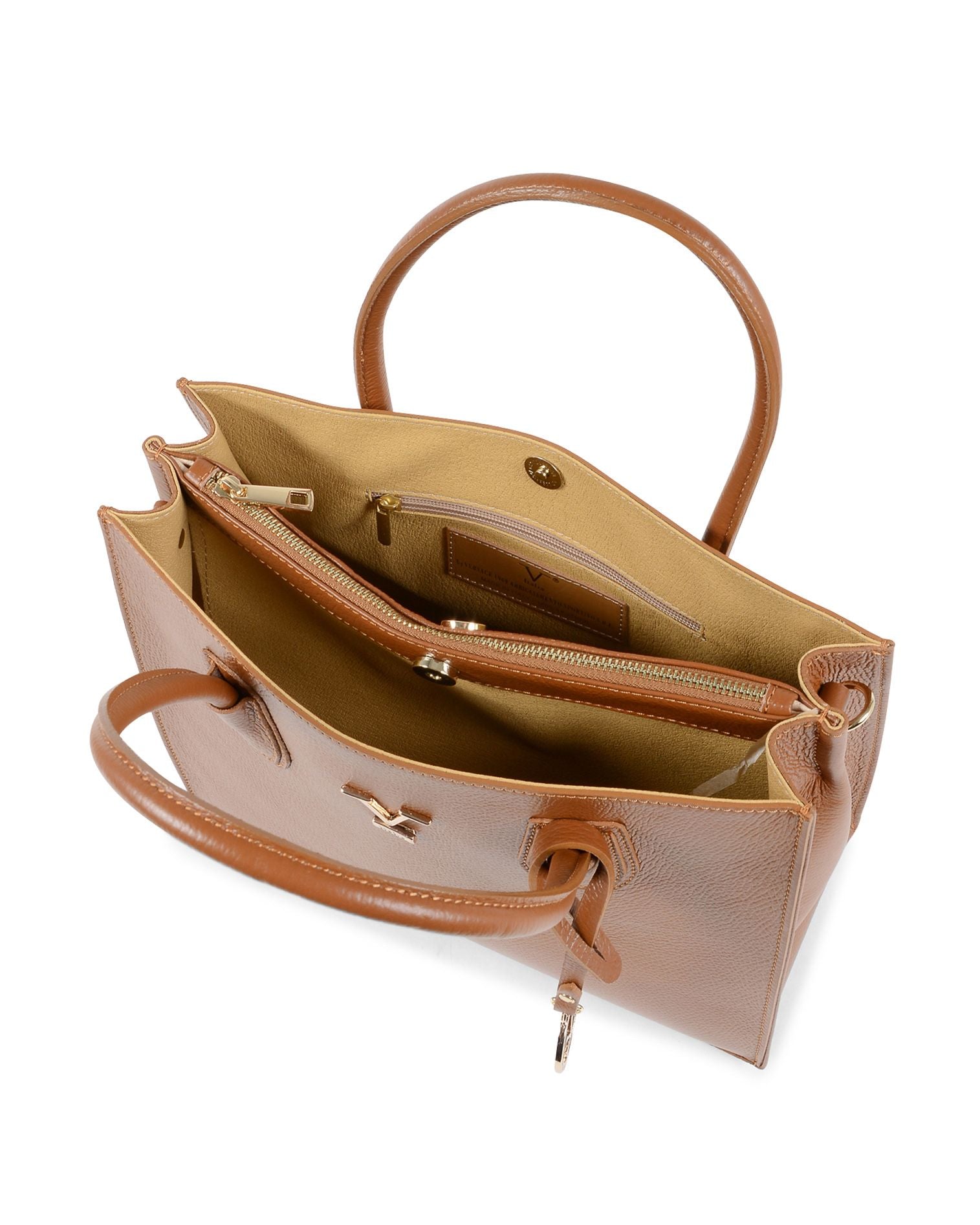 Bolso de hombro Mujer V Italia Bronceado BE10275 52 DOLLARO CUOIO