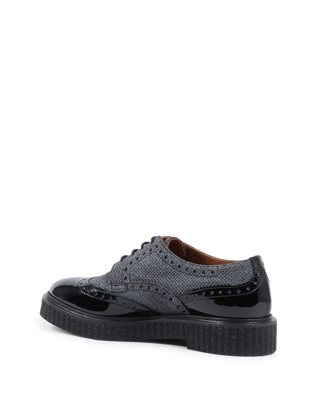 Fratelli Rossetti Womens Brogue Shoe Black 75391 PAINT NERO