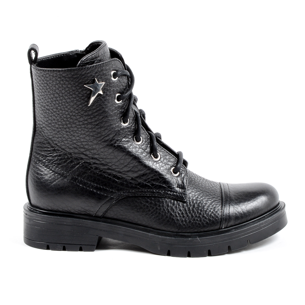Andrew Charles Womens Short Boot Black MIVIDA